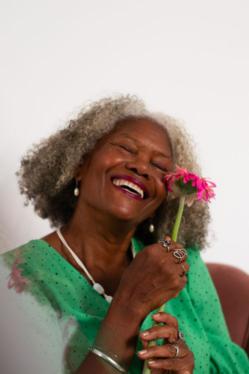 A joyful patient supported by Transvel on her health journey